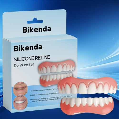 ✅Tienda oficial | Bikenda™ Juego de Relleno de Silicona para Dentaduras (Certificado por Comisión Federal para la Protección contra Riesgos Sanitarios)