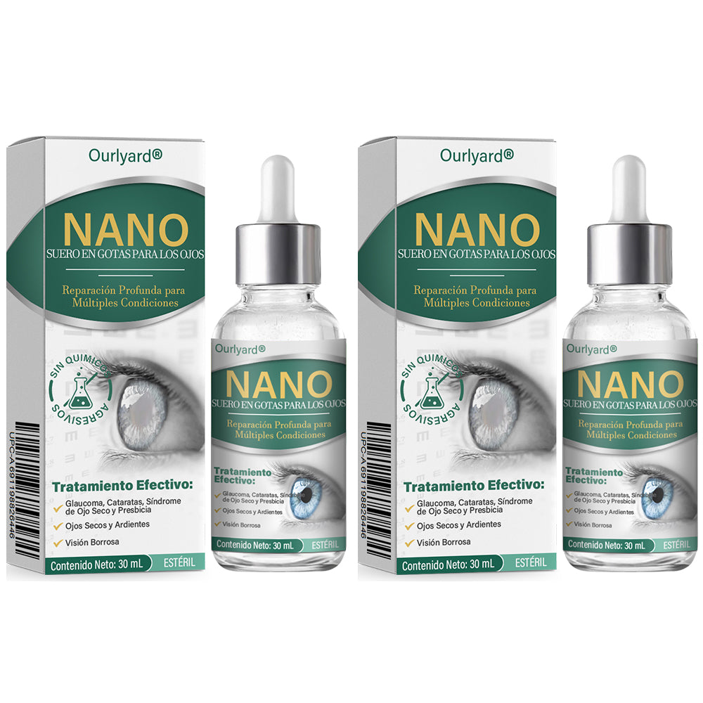 👩⚕️ Suero Nanodrop para Ojos Ourlyard® ✅Adecuado para presbicia, síndrome de ojo seco, glaucoma y cataratas