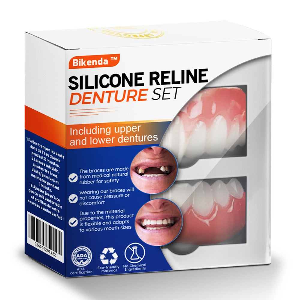 ✅Tienda Oficial | Bikenda™ Set de Relleno de Silicona para Dentaduras (Certificado por la Comisión Federal para la Protección contra Riesgos Sanitarios)