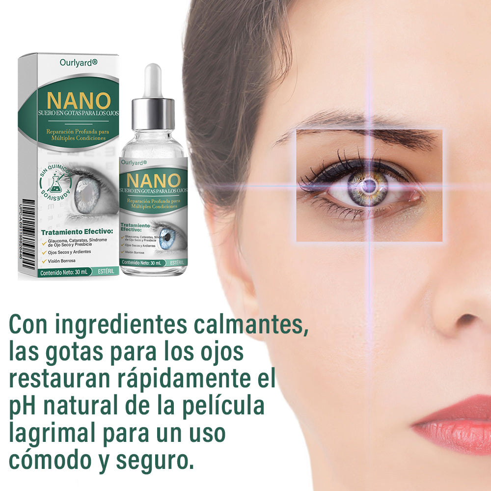 👩⚕️ Suero Nanodrop para Ojos Ourlyard® ✅Adecuado para presbicia, síndrome de ojo seco, glaucoma y cataratas