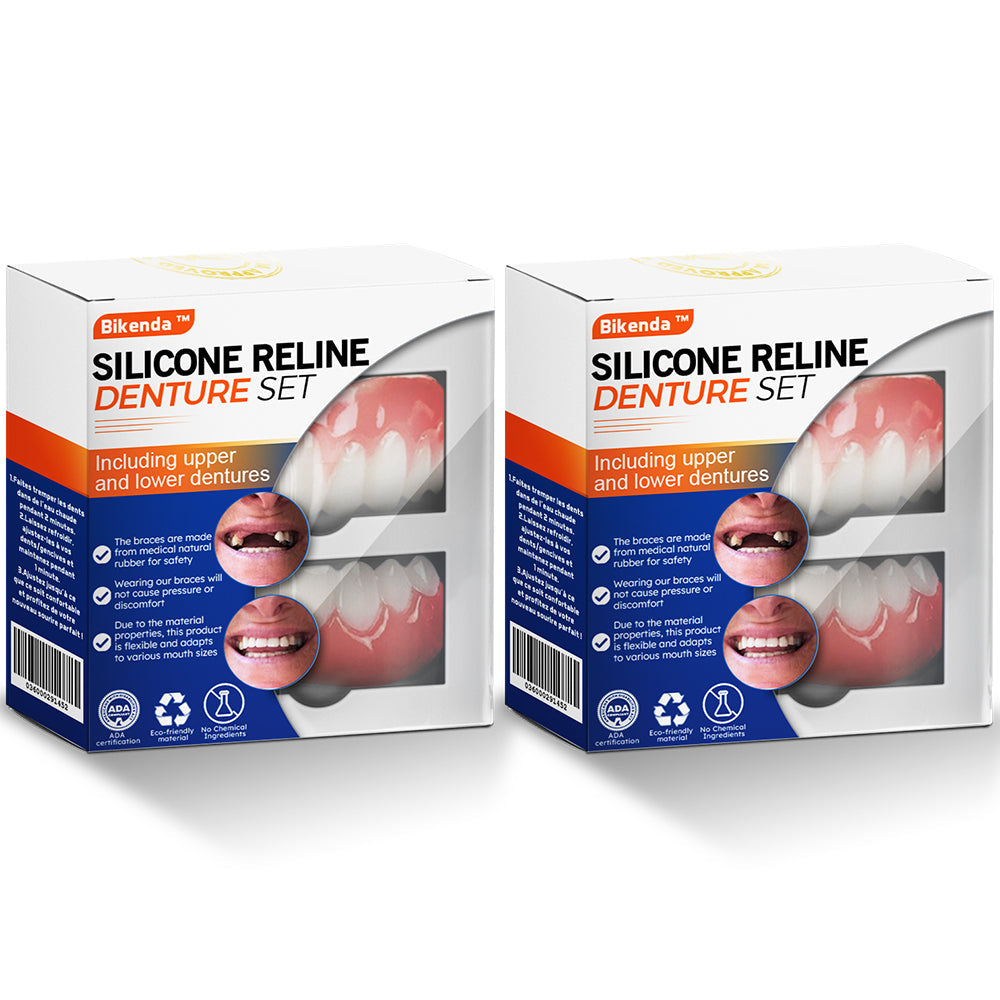 ✅Tienda Oficial | Bikenda™ Set de Relleno de Silicona para Dentaduras (Certificado por la Comisión Federal para la Protección contra Riesgos Sanitarios)